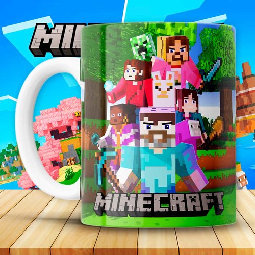 Design png 11 oz pack 15 designs thème minecraft
