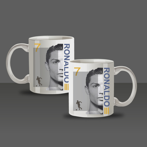 Design png 11 oz pack 2 designs thème ronaldo messi