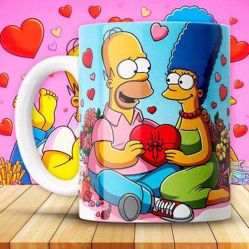 Design png 11 oz pack 12 designs thème simpsons love