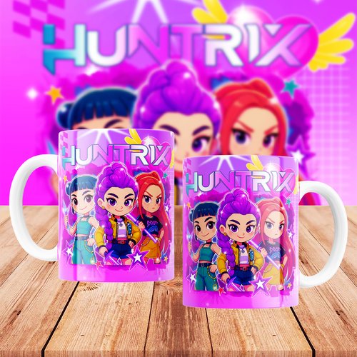 Pack de 8 designs mugs à sublimation demon hunters vol. 6 | mugs de 325 ml | modèles de mugs à personnaliser