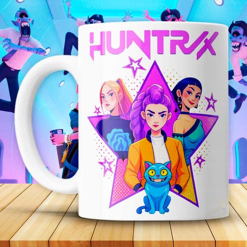 Pack de 18 designs mugs à sublimation demon hunters vol. 5 | mugs de 325 ml | modèles de mugs à personnaliser