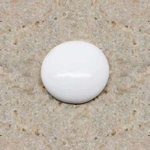 Cabochon en porcelaine blanche 31 mm 