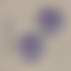 2 cabochons motif arbre de vie violet 25,20,14,12 mm