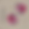 2 cabochons motif curl rosé 25,20,14,12 mm