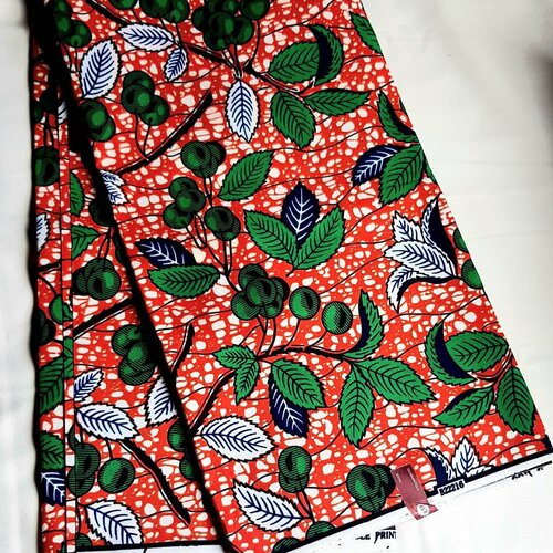 Tissu wax motifs printaniers estivales,à partir de 50cm, ankara summer fabrics.