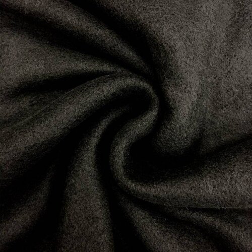 Tissu d'hiver noir uni,doux, épais, hivernal,150 cm de largeur,( écharpe,robe,jupe,.....ect.100% polyester.