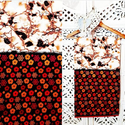 Tissu wax ,joli motif fleuri marbré ,à partir de 50cm/116cm de largeur.ankara fabrics