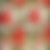 Tissu coton,spécial noël couleur blanc vert rouge,à partir de 50cm, 2 largeurs au choix(80cm ou 160cm de laize). certifié oeko tex.