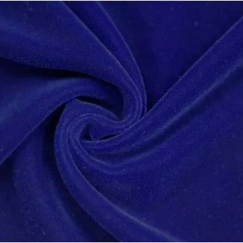 Tissu velours ,souple,assez épais, couleur bleu ,à partir de 50cm sur 114cm de largeur.velvet fabric.livraison gratuite.