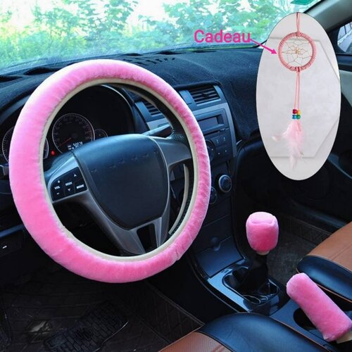 Accessoires d'intérieur de voiture en strass pour femmes, couvre