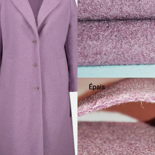 Tissu pure laine,lainage de luxe,épais,doux,100% laine,150cm de largeur(manteau,cape,verste, écharpe....ect. authentique.livraison offerte