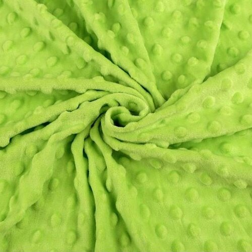 Tissu minky 3d,vert pastel lumineux, très doux, à partir de 50cm.2 largeur aux choix (80cm ou 160cm) (livraison gratuite )