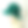 Chapeau au crochet fait main coloris vert pour femme, bonnet capeline, cadeau fête des mères