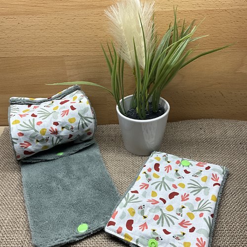 Feuilles papier toilette lavables en rouleau