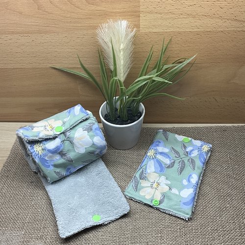 Feuilles papier toilette lavables en rouleau