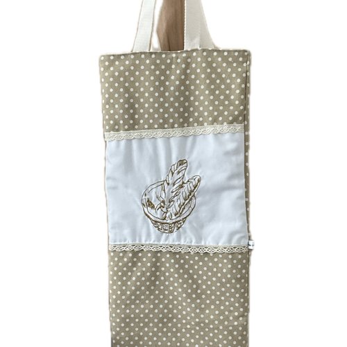 Sac à pain brodé