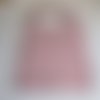 Serviette de cantine « petites fleurs rose »