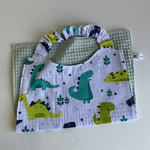 Serviette de cantine « dinosaures »