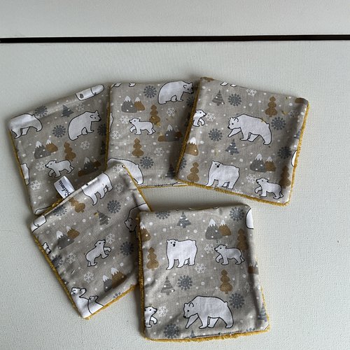 Lingettes bébé lavable