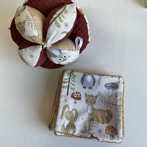 Lingettes bébé lavable+ balle de préhension