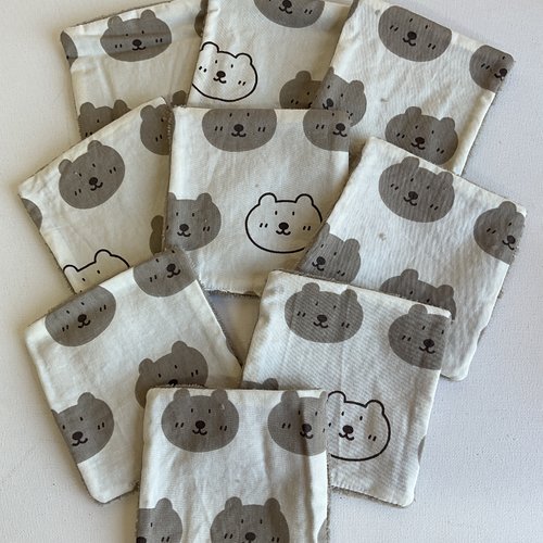 Lingettes bébé lavable