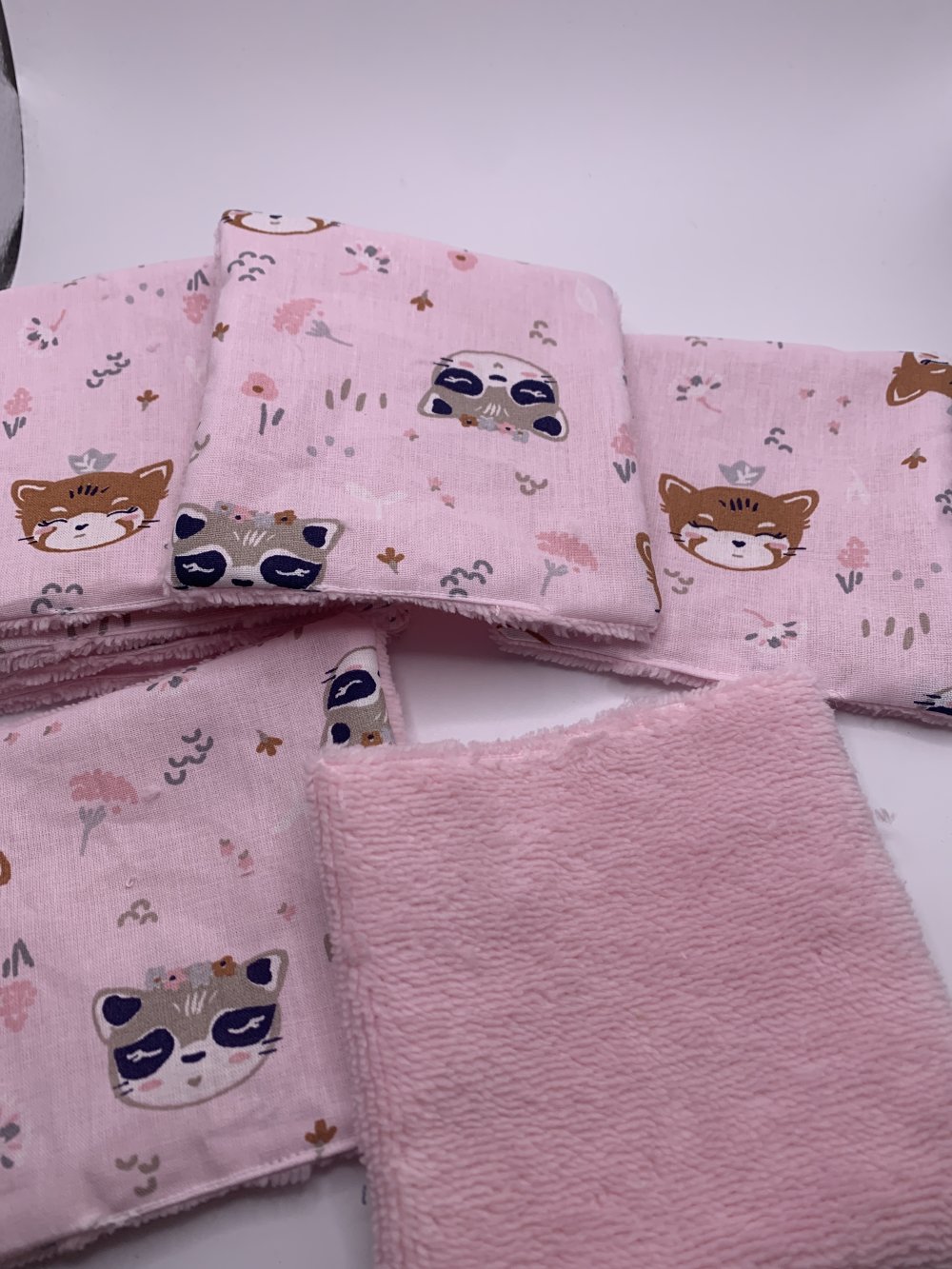 Lingettes lavables bébé en polaire et tissu jersey étoiles - Un grand marché