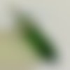 1 breloque pendentif gemme transparente vert