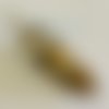 1 breloque pendentif gemme pierre doré