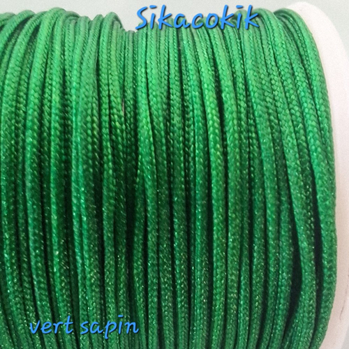 1 bobine rouleau fil nylon vert sapin 0.8mm