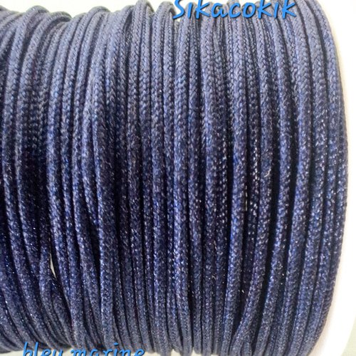 1 bobine rouleau fil nylon bleu marine 0.8mm