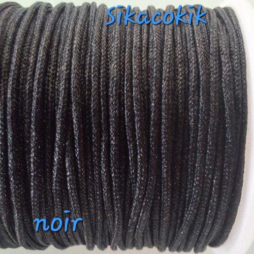 1 bobine rouleau fil nylon noir 0.8mm