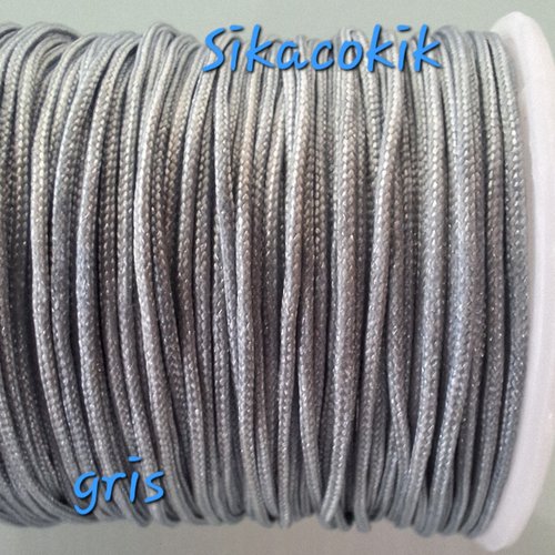 1 bobine rouleau fil nylon gris 0.8mm