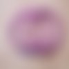 4 anneaux simple rond porte-clé métal couleur violet 33mm de diamètre
