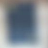 Torchon de cuisine bleu canard  et blanc