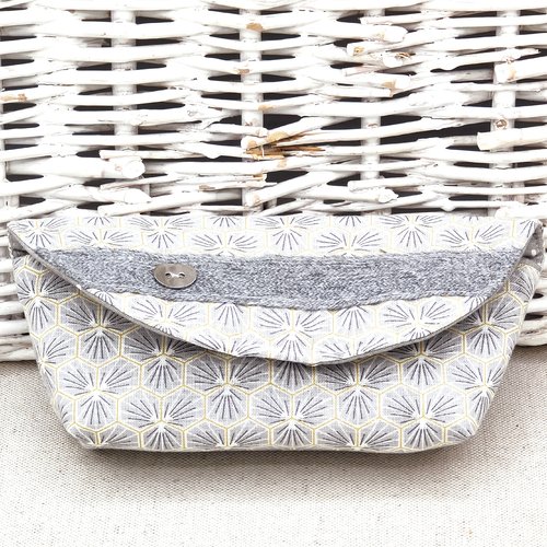 Etui à lunettes aimanté gris
