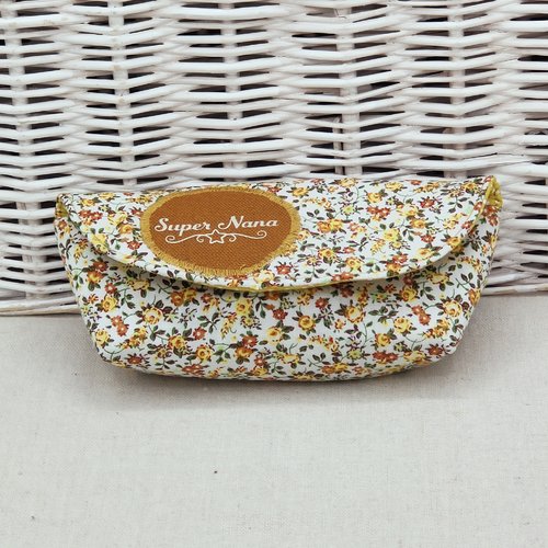Etui à lunettes aimanté liberty ocre