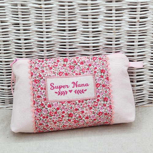 Trousse de toilette liberty rose