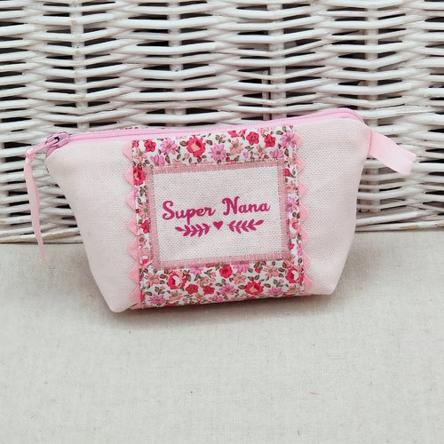 Porte monnaie liberty rose