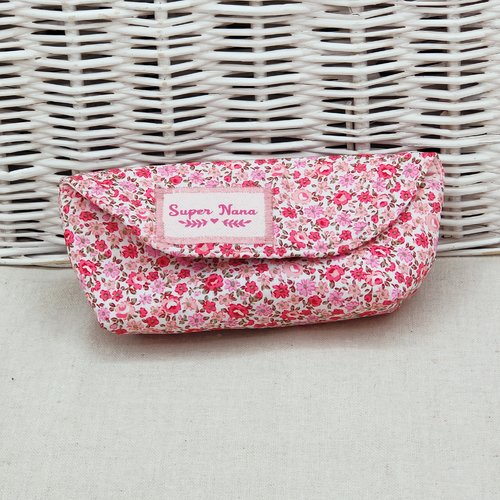 Etui à lunettes aimanté liberty rose