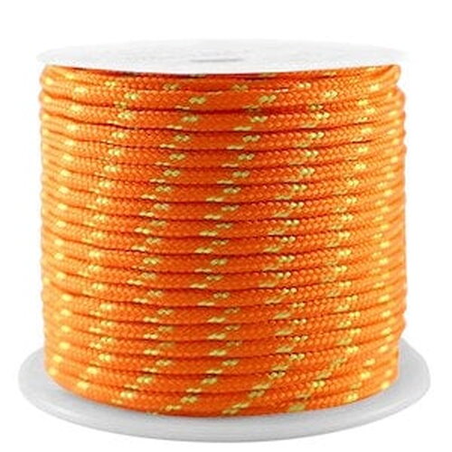 Cordon en polyester 2 mm cordon pour bijoux cordelette orange longueur 1 mètre