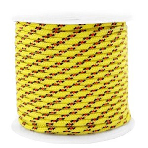 Cordon en polyester 2 mm cordon pour bijoux cordelette jaune longueur 1 mètre