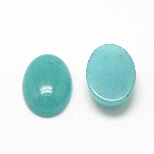 Cabochon ovale en jade naturel 18 mm cabochon en jade vendu à l'unité