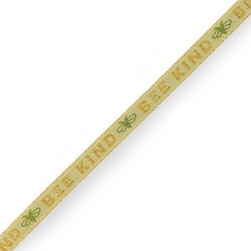 1 ruban à message tissé abeille pour bracelet 10 mm de largeur ruban texte abeille