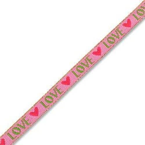 1 ruban à message tissé love ruban pour bracelet 10 mm de largeur texte love - 94096