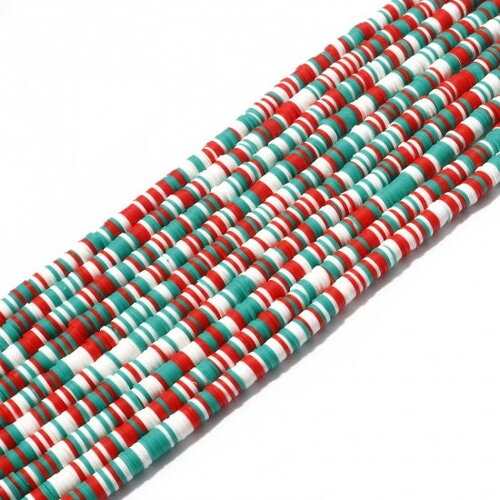 Perles heishi multicolore 300 perles rondelles pâte polymère 6mm multicolore perles pour la fabrication de bijoux
