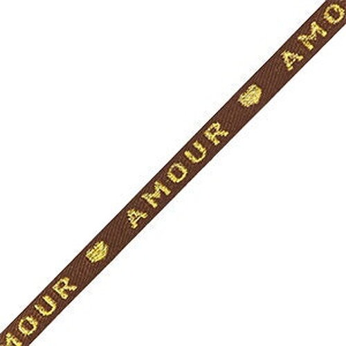 1 métré ruban à message tissé amour ruban pour bracelet 10 mm de largeur texte amour - 81984