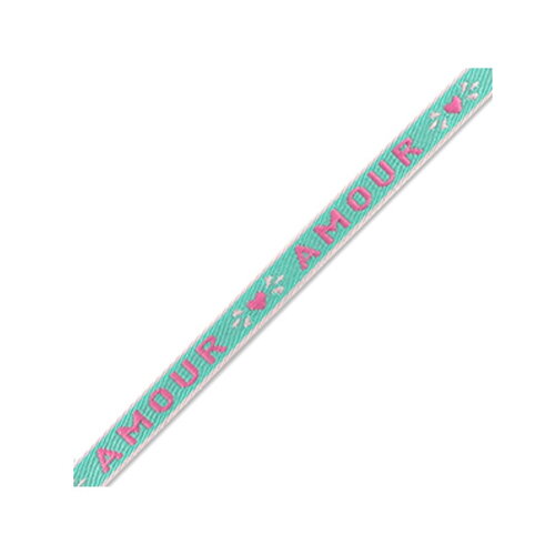 1 métré ruban à message tissé amour ruban pour bracelet 10 mm de largeur texte amour - 84211