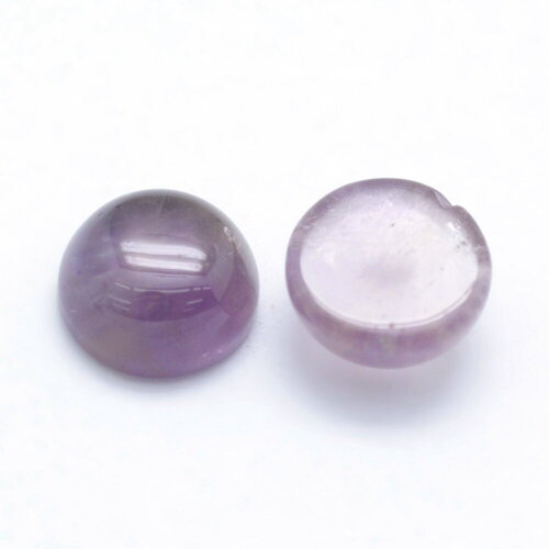 Cabochon rond en pierre naturelle améthyste 6mm cabochon améthyste vendu à l'unité