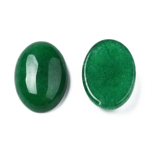Cabochon ovale en jade naturel 14 x 10 mm cabochon en jade vendu à l'unité