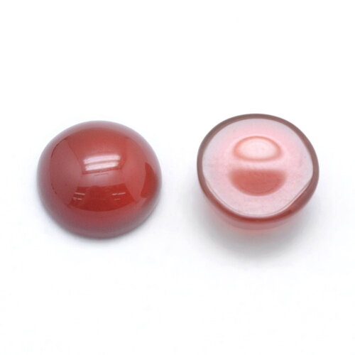 Cabochon rond en cornaline naturel 8 mm cabochon en cornaline vendu à l'unité